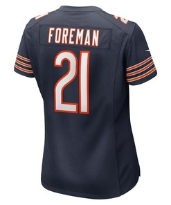 D'Onta Foreman 21 Chicago Bears Women's Game Jersey - Navy