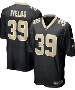 DaMarcus Fields New Orleans Saints Game Player Jersey - Black