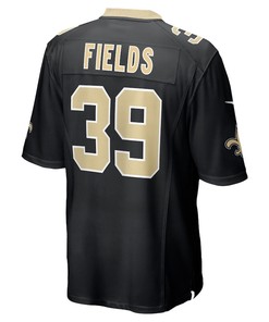 DaMarcus Fields New Orleans Saints Game Player Jersey - Black