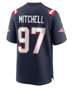 DaMarcus Mitchell New England Patriots Game Player Jersey - Navy