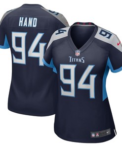 Da'Shawn Hand Tennessee Titans Women's Game Player Jersey - Navy
