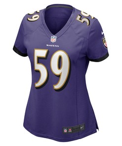 Daelin Hayes 59 Baltimore Ravens Women's Game Jersey - Purple