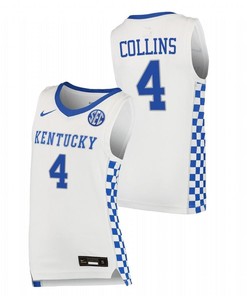 Daimion Collins 4 Kentucky Wildcats 2023 College Basketball Men Jersey - White