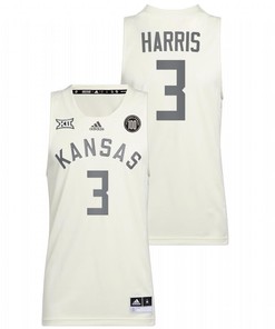 Dajuan Harris 3 Kansas Jayhawks 2022 100 Anniversary Of 1922 Helms National Champs Retro Men Jersey - White
