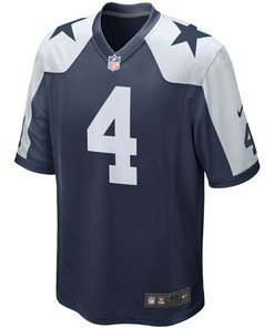 Dak Prescott 4 Dallas Cowboys Alternate Game Team Jersey - Navy