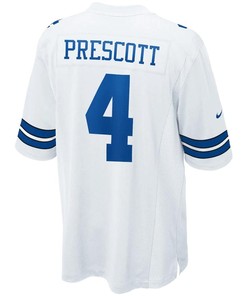 Dak Prescott 4 Dallas Cowboys Game Jersey - White