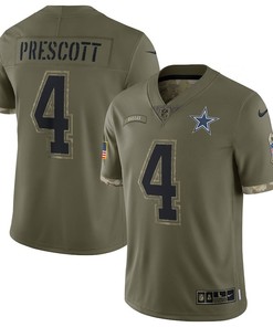 Dak Prescott Dallas Cowboys 2022 Salute To Service Player Limited Jersey - Olive