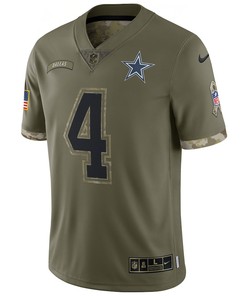 Dak Prescott Dallas Cowboys 2022 Salute To Service Player Limited Jersey - Olive