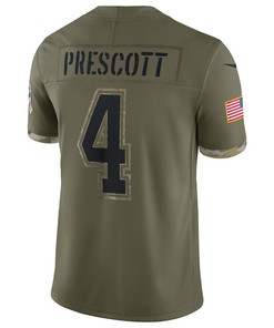 Dak Prescott Dallas Cowboys 2022 Salute To Service Player Limited Jersey - Olive