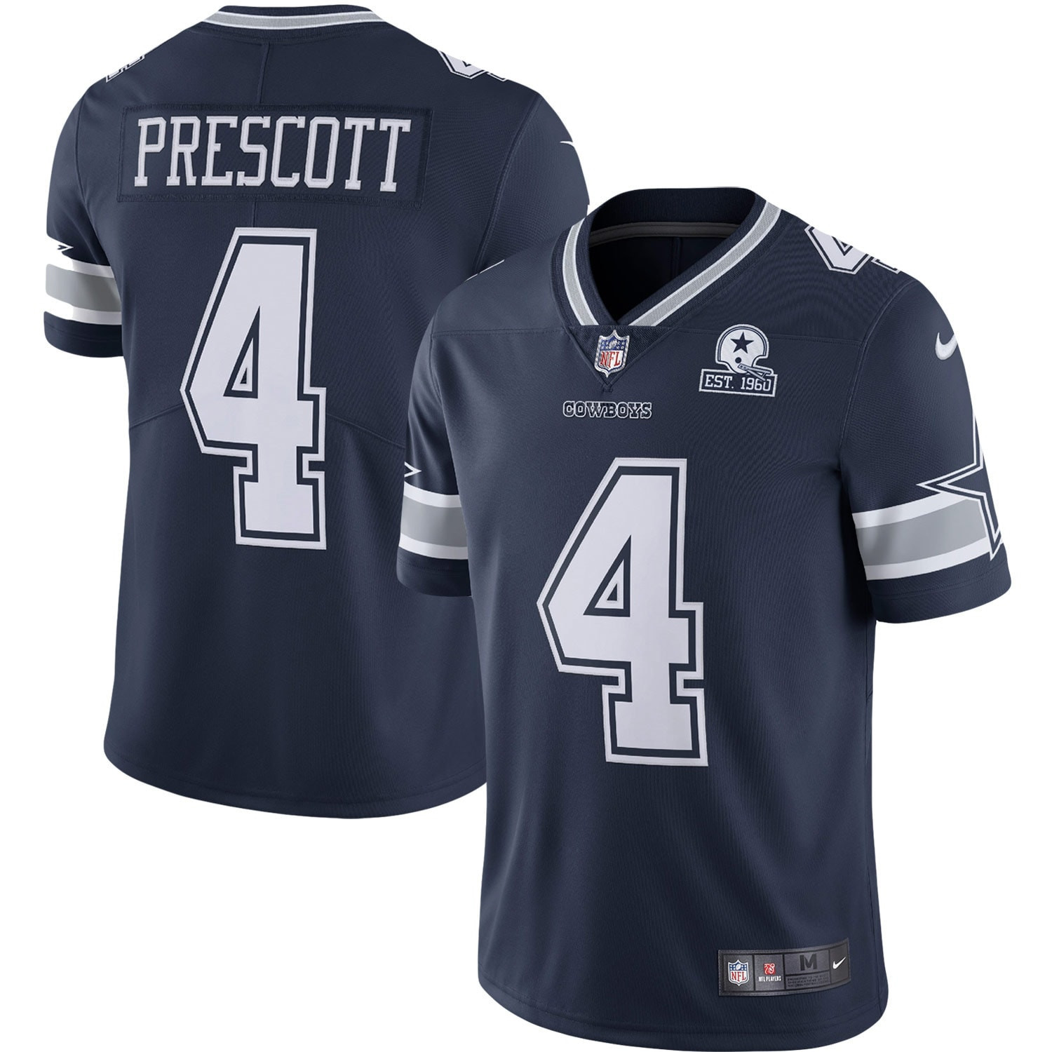 Dak Prescott Dallas Cowboys 60th Anniversary Limited Jersey - Navy Nfl
