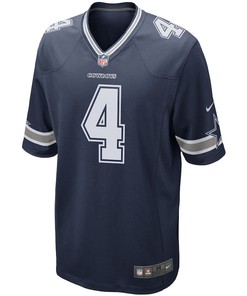 Dak Prescott Dallas Cowboys Game Team Jersey - Navy