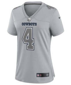 Dak Prescott Dallas Cowboys Women's Atmosphere Fashion Game Jersey - Gray