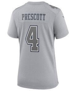 Dak Prescott Dallas Cowboys Women's Atmosphere Fashion Game Jersey - Gray