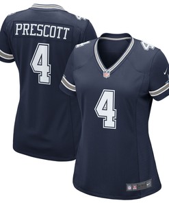Dak Prescott Dallas Cowboys Womens Game Team Jersey Navy Nfl