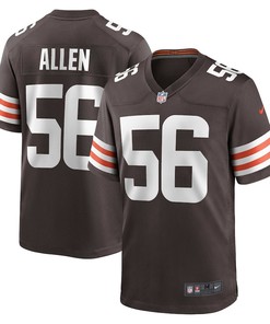 Dakota Allen Cleveland Browns Game Player Jersey - Brown
