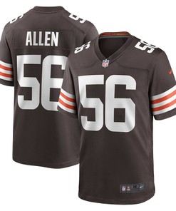 Dakota Allen Cleveland Browns Game Player Jersey - Brown Nfl