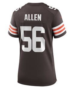 Dakota Allen Cleveland Browns Women's Game Player Jersey - Brown