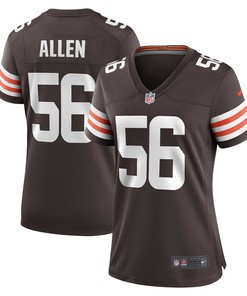 Dakota Allen Cleveland Browns Womens Game Player Jersey - Brown Nfl