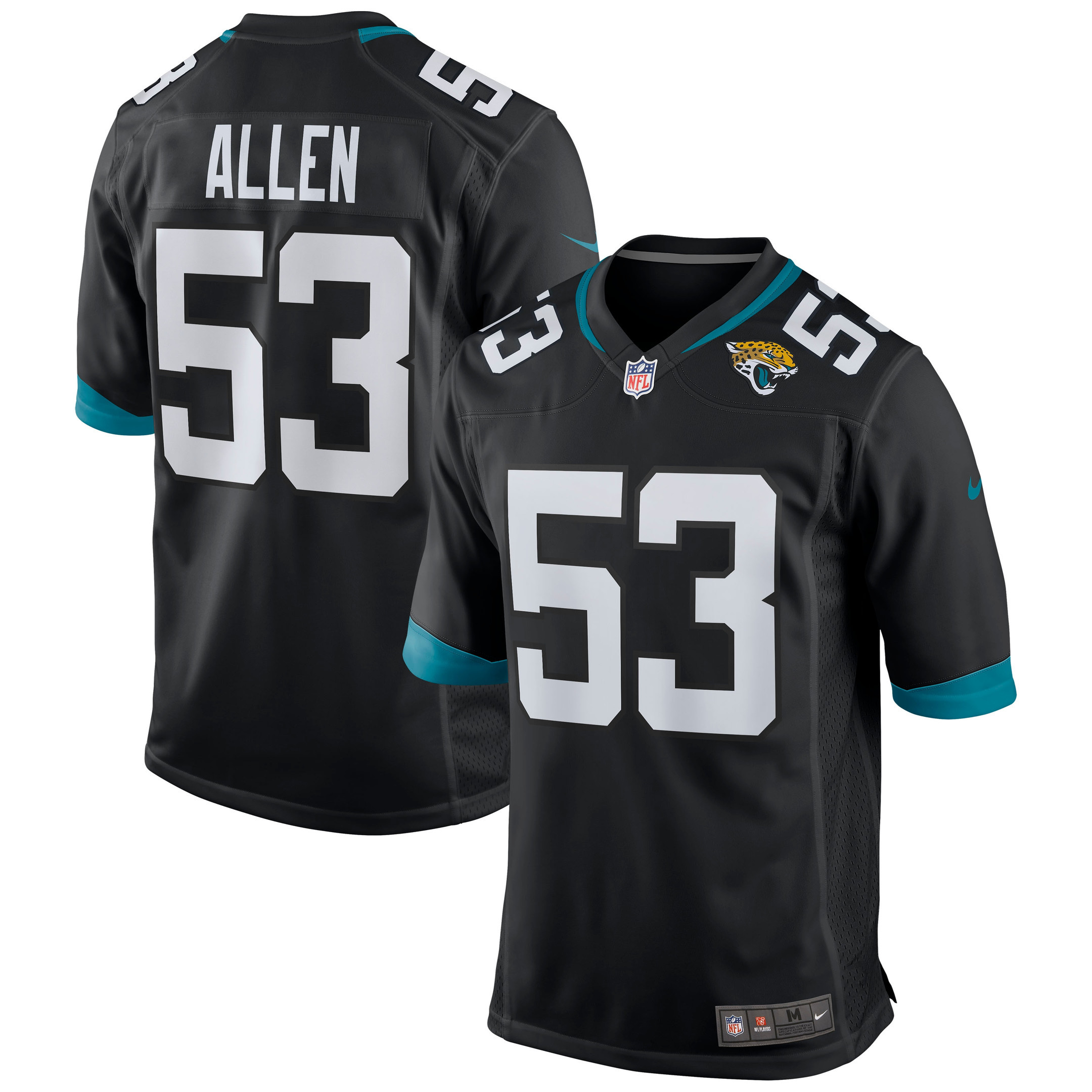 Dakota Allen Jacksonville Jaguars Game Jersey - Black Nfl