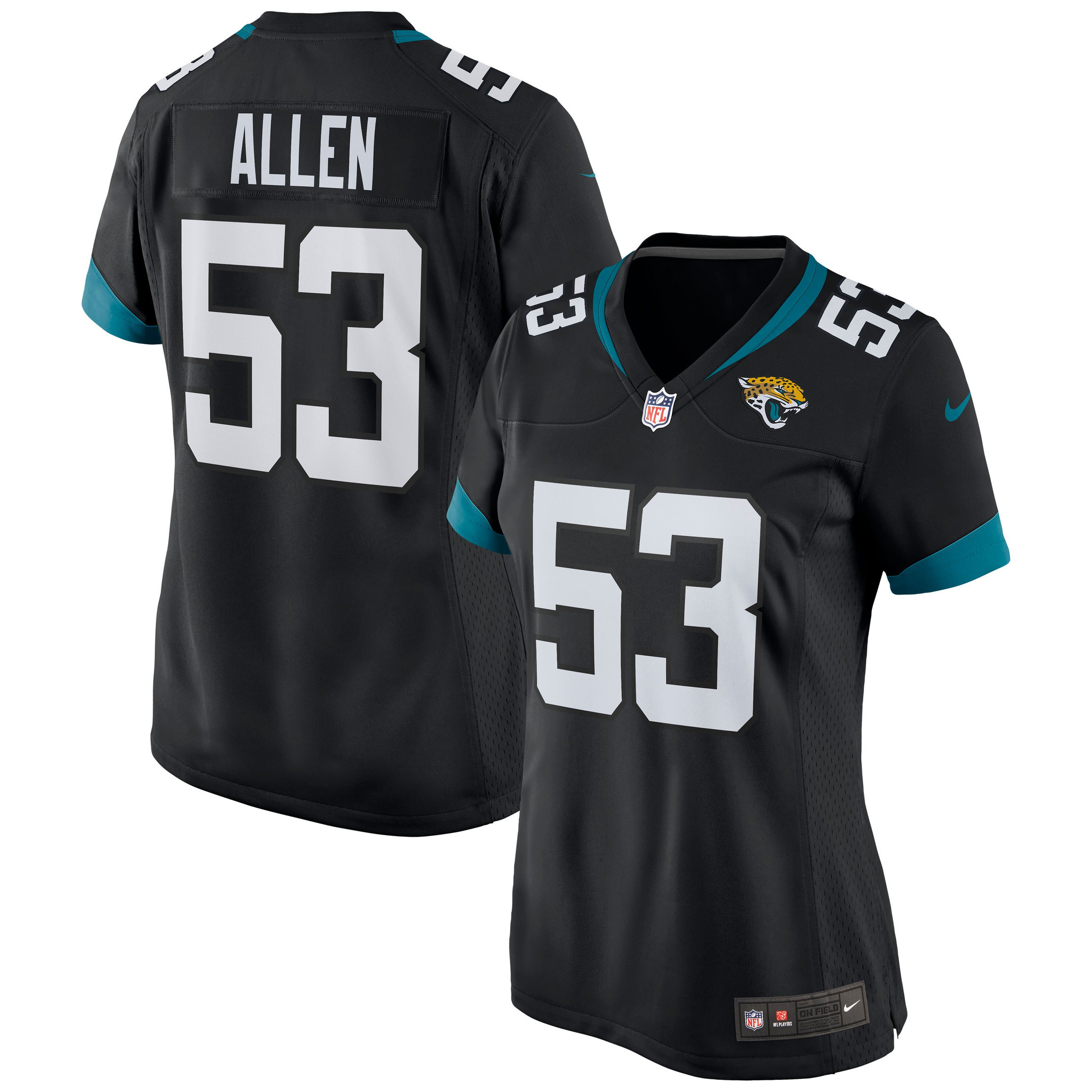 Dakota Allen Jacksonville Jaguars Womens Game Jersey - Black Nfl