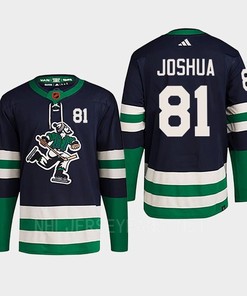 Dakota Joshua 81 Reverse Retro 2.0 2022 Vancouver Canucks Navy Jersey Primegreen