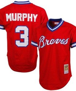 Dale Murphy Atlanta Braves Mitchell And Ness 1980 Authentic Cooperstown Collection Mesh Batting Practice Jersey Red Mlb