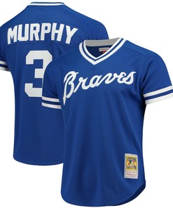 Dale Murphy Atlanta Braves Mitchell & Ness Cooperstown Mesh Batting Practice Jersey - Royal Mlb