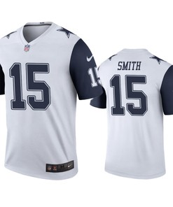 Dallas Cowboys #15 Devin Smith White Color Rush Legend Jersey - Mens