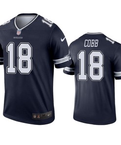 Dallas Cowboys #18 Randall Cobb Navy Legend Jersey - Mens