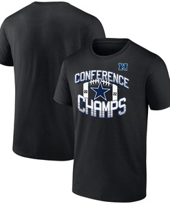 Dallas Cowboys 2022 NFC Conference Champions Icon Bold T-shirt - Black