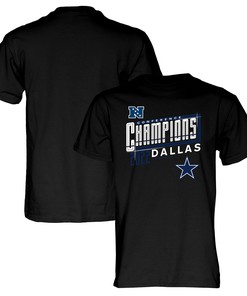 Dallas Cowboys 2022 NFC Conference Champions Kick T-Shirt - Black