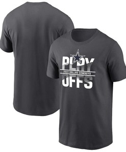 Dallas Cowboys 2022 NFL Playoffs Iconic T-Shirt - Anthracite