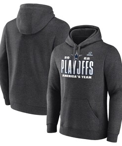 Dallas Cowboys 2022 NFL Playoffs Our Time Pullover Hoodie - Charcoal