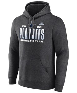 Dallas Cowboys 2022 NFL Playoffs Our Time Pullover Hoodie - Charcoal