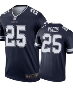 Dallas Cowboys #25 Xavier Woods Nike Color Rush Navy Jersey