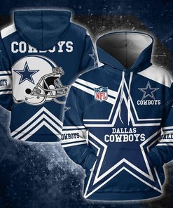 Dallas Cowboys 3D Hoodie Zip Hoodie