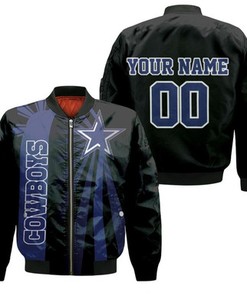 Dallas Cowboys 3D Personalized Bomber Jacket Model 1560