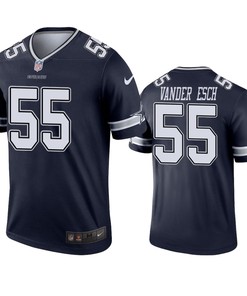 Dallas Cowboys #55 Leighton Vander Esch Navy Legend Jersey - Men