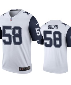 Dallas Cowboys #58 Robert Quinn White Color Rush Legend Jersey - Mens