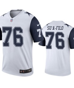 Dallas Cowboys #76 Xavier Sua-filo White Color Rush Legend Jersey - Men