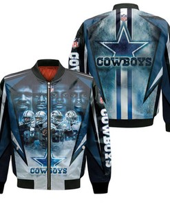 Dallas Cowboys 88 Drew Pearson Michael Irvin Dez Bryant Ceedee Lamb 3D Bomber Jacket Model 1570