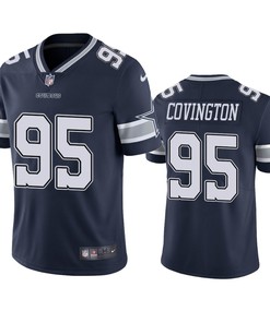 Dallas Cowboys #95 Christian Covington Navy Vapor Untouchable Limited Jersey - Men