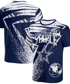 Dallas Cowboys All Over Print T-Shirt - Navy