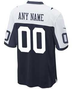 Dallas Cowboys Alternate Custom 00 Game Jersey - Navy