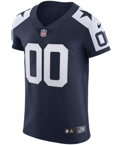 Dallas Cowboys Alternate Vapor Elite Custom Jersey - Navy