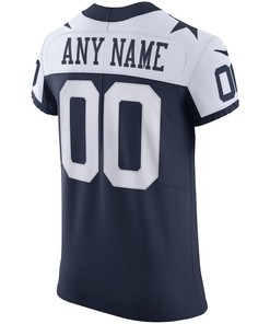 Dallas Cowboys Alternate Vapor Elite Custom Jersey - Navy