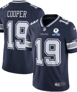 Dallas Cowboys Amari Cooper #19 Nfl 2020 Black Blue Jersey