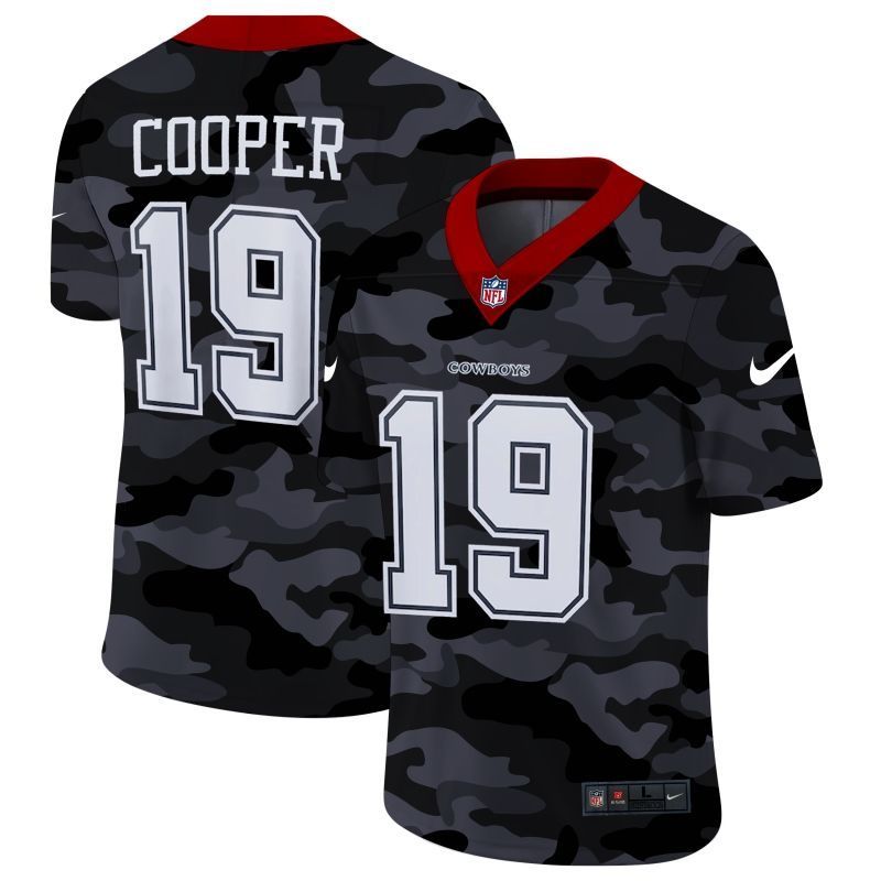 Dallas Cowboys Amari Cooper #19 Nfl 2020 Camo Black Jersey