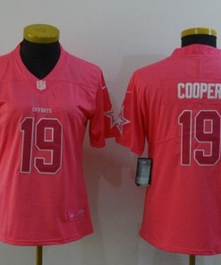 Dallas Cowboys Amari Cooper #19 Nfl 2020 Pink Womens Jersey