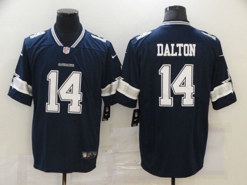 Dallas Cowboys Andy Dalton #14 Nfl 2020 Black Blue Jersey